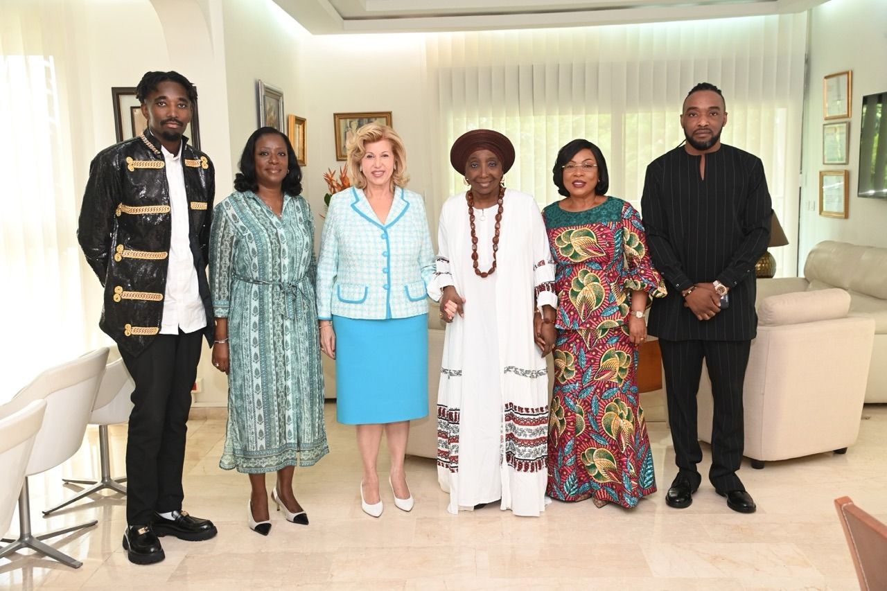 aicha kone recue par premiere dame madame dominique ouattara